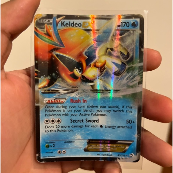 Keldeo EX pokemon card 45/113 - Picture 1 of 2